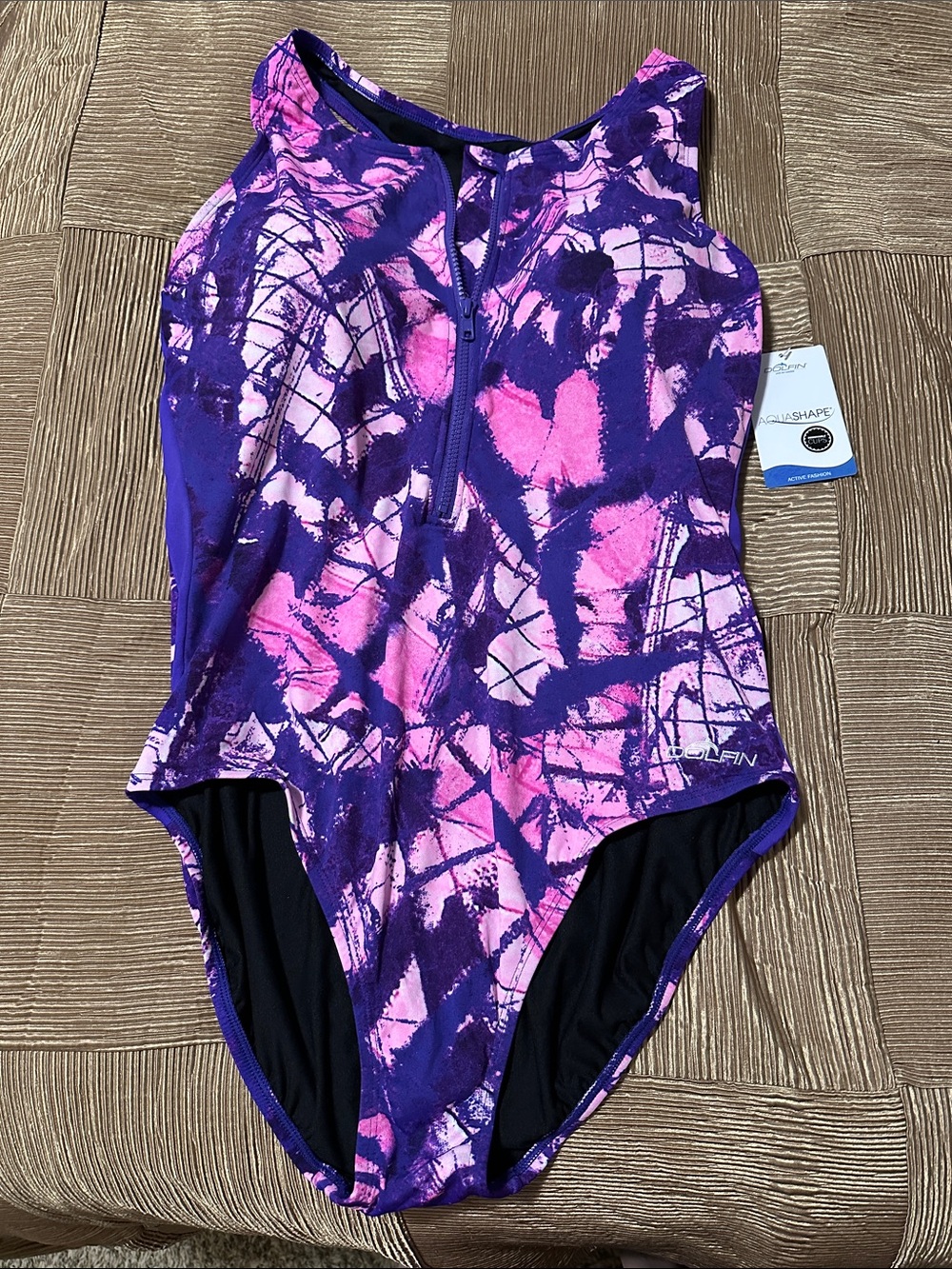 NWT Dolfin Front-Zip One-Piece Swimsuit